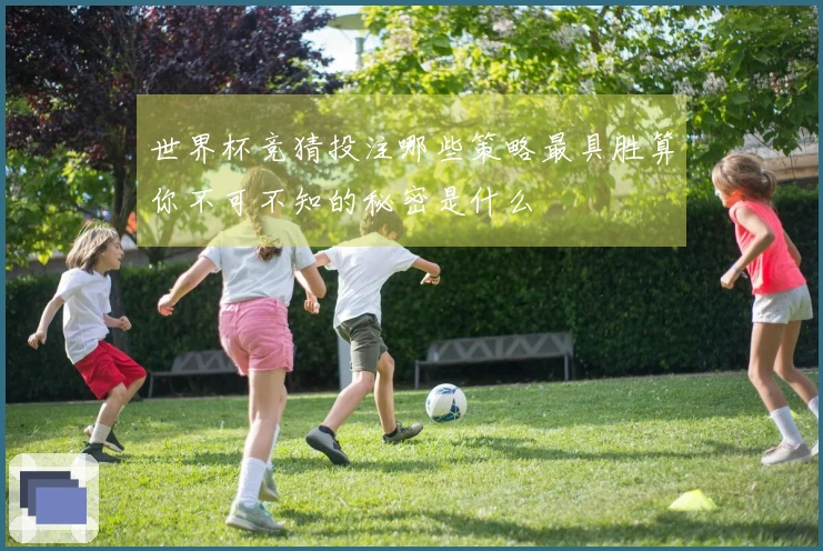 世界杯竞猜投注哪些策略最具胜算你不可不知的秘密是什么